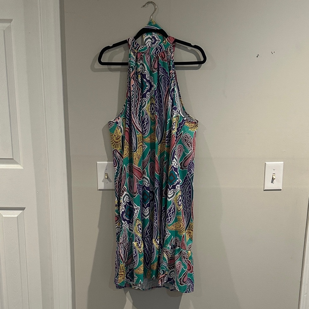 SHEIN Curve Colorful Patterned Dress